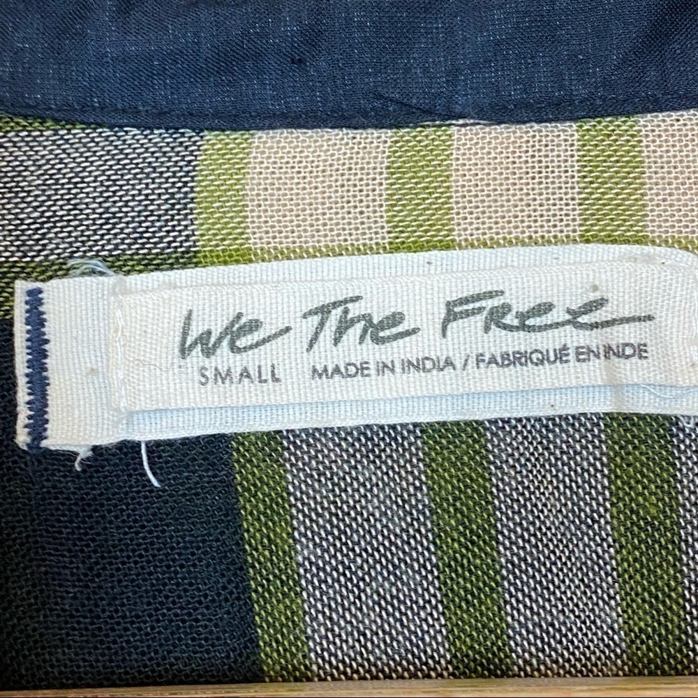 Free‎ People Pacific Plaid Wool Blend Shirt Size Small Women - Picture 12 of 16